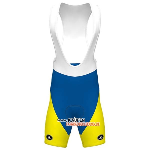 Sport Vlaanderen-baloise Kurzarmtrikot 2020 und Kurze Tragerhose Wei Gelb Blau